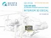 Quinta Studio QD+35144 AH-64A forward avionics bays 3D-Printed & coloured Interior on decal paper (Trumpeter) (with 3D-printed resin parts) 1/35